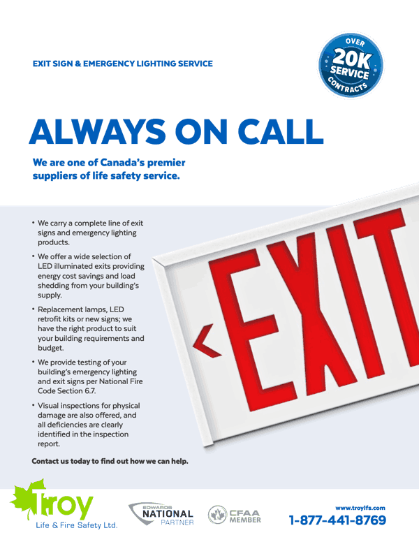 Emergency Lighting and Exit Sign Service