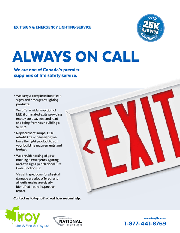 Emergency Lighting and Exit Sign Service